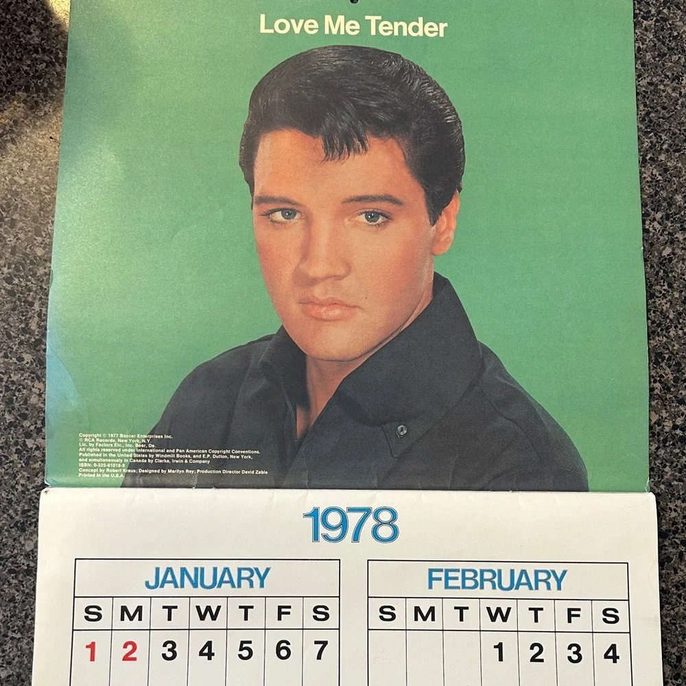 A Tribute to Elvis Calendar 1978-79